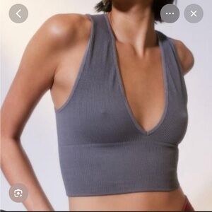 Urban Outfitters Grey Out From Under Plunge Bra Top